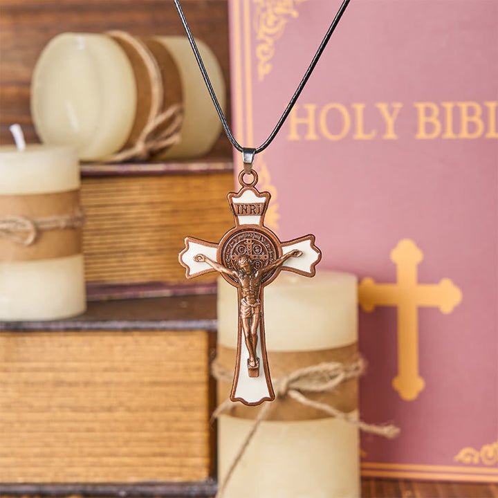 Classic Style Multicolor of Crucifix Divine Protection Pendant Necklace(6 color)