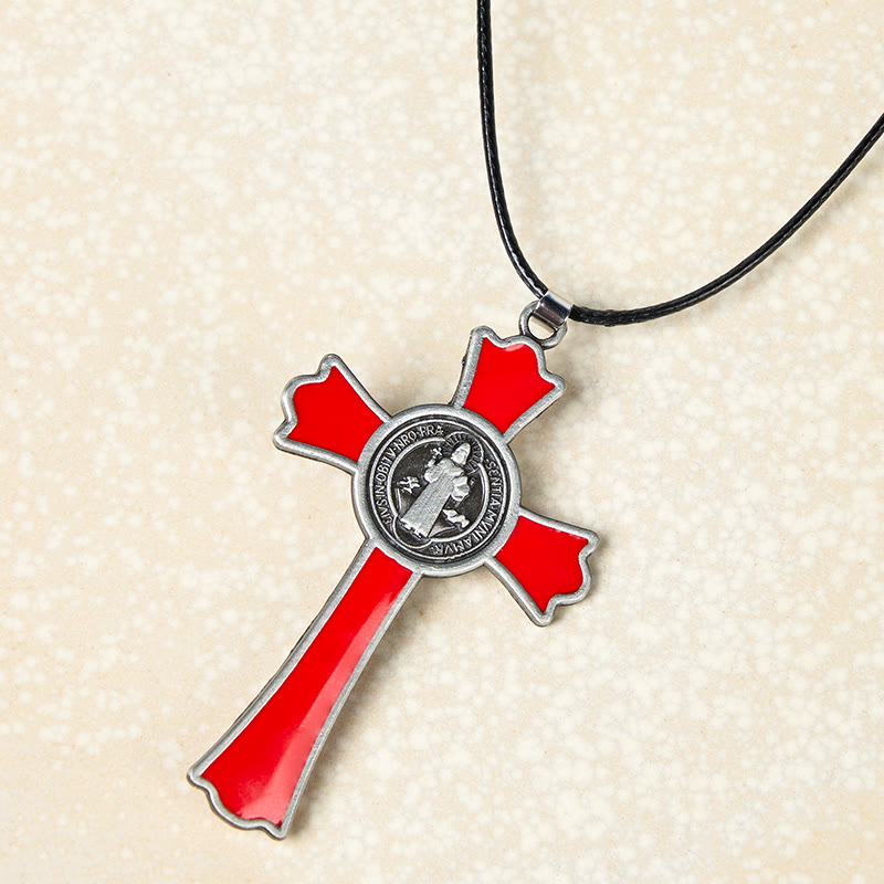 Classic Style Multicolor of Crucifix Divine Protection Pendant Necklace(6 color)