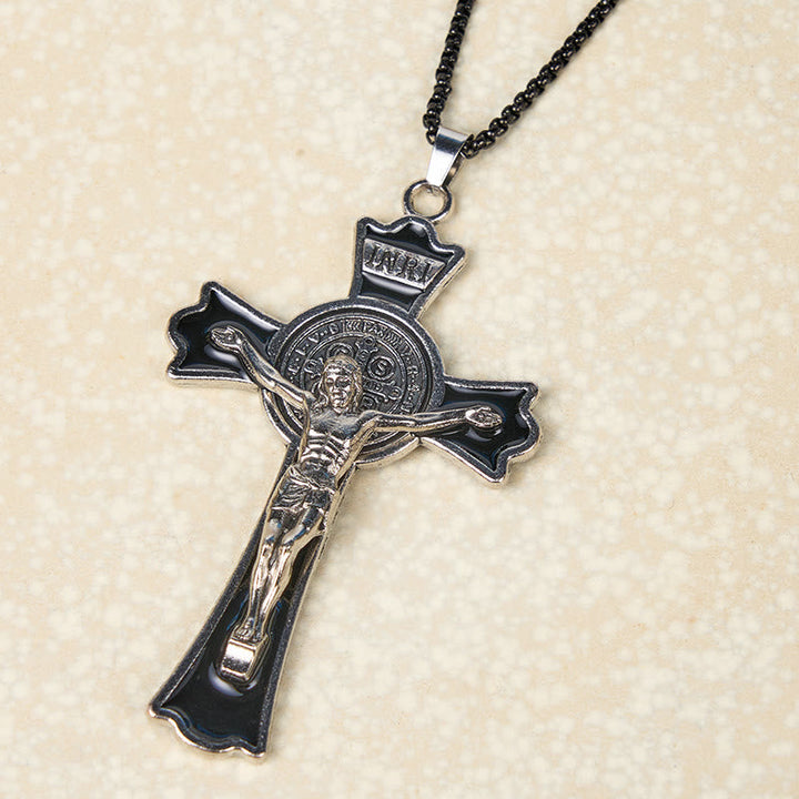 Classic Style Multicolor of Crucifix Divine Protection Pendant Necklace(6 color)
