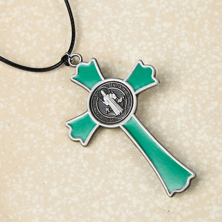 Classic Style Multicolor of Crucifix Divine Protection Pendant Necklace(6 color)