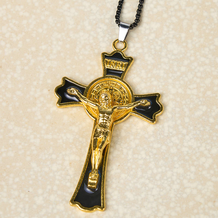 Classic Style Multicolor of Crucifix Divine Protection Pendant Necklace(6 color)
