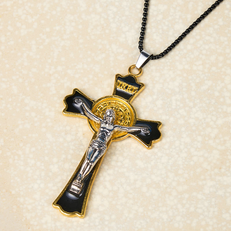 Classic Style Multicolor of Crucifix Divine Protection Pendant Necklace(6 color)