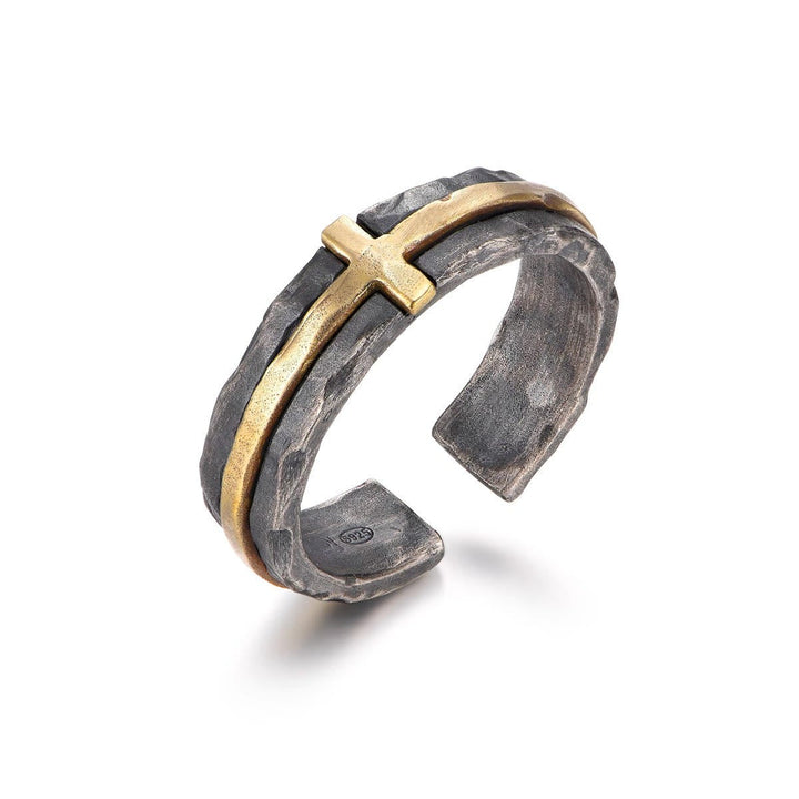 Classic Style Rustic Elegance Blessed Cross Ring