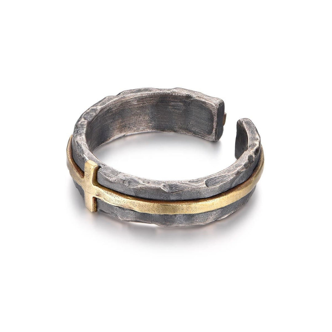 Classic Style Rustic Elegance Blessed Cross Ring