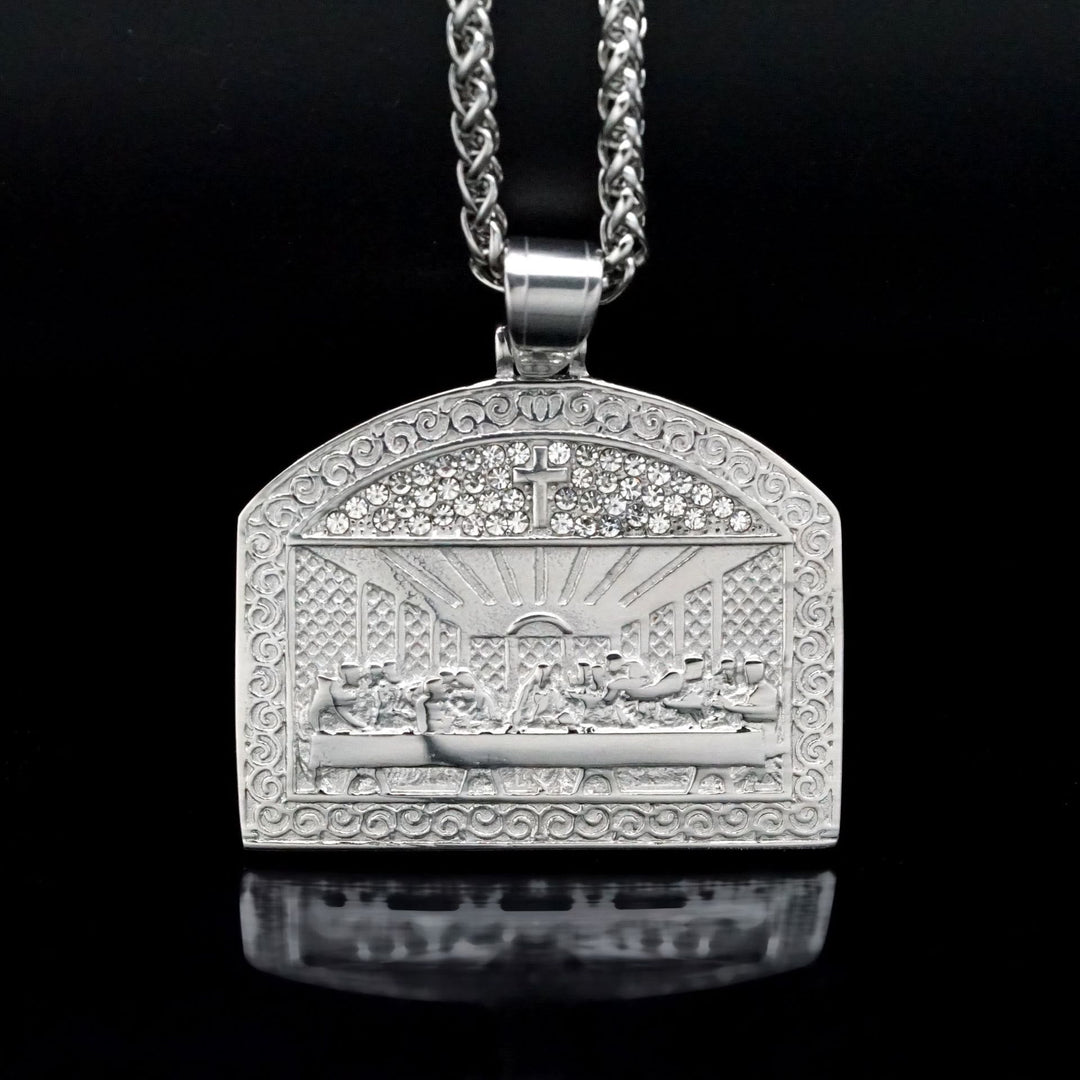 Modern Style Divine Last Supper Figure Pendant Necklace