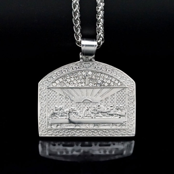 Modern Style Divine Last Supper Figure Pendant Necklace