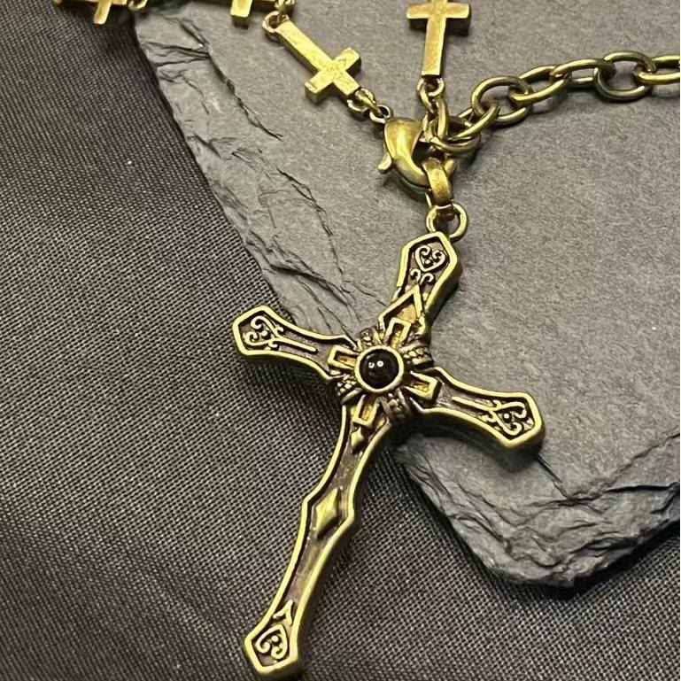 Modern Style Sacred Salvation Cross Pendant Necklace