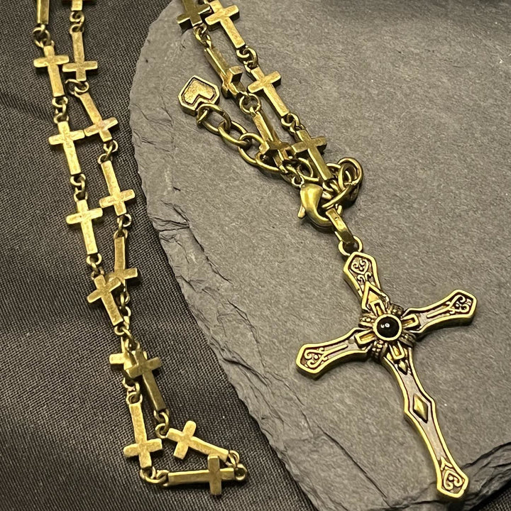 Modern Style Sacred Salvation Cross Pendant Necklace