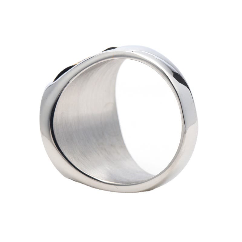 Classic Style Saint Patrick Stainless Steel Ring