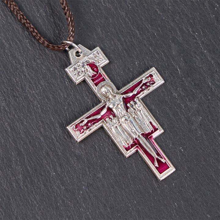 St. Francis San Damiano Cross Pendant Necklace | A Symbol of Faith and Peace
