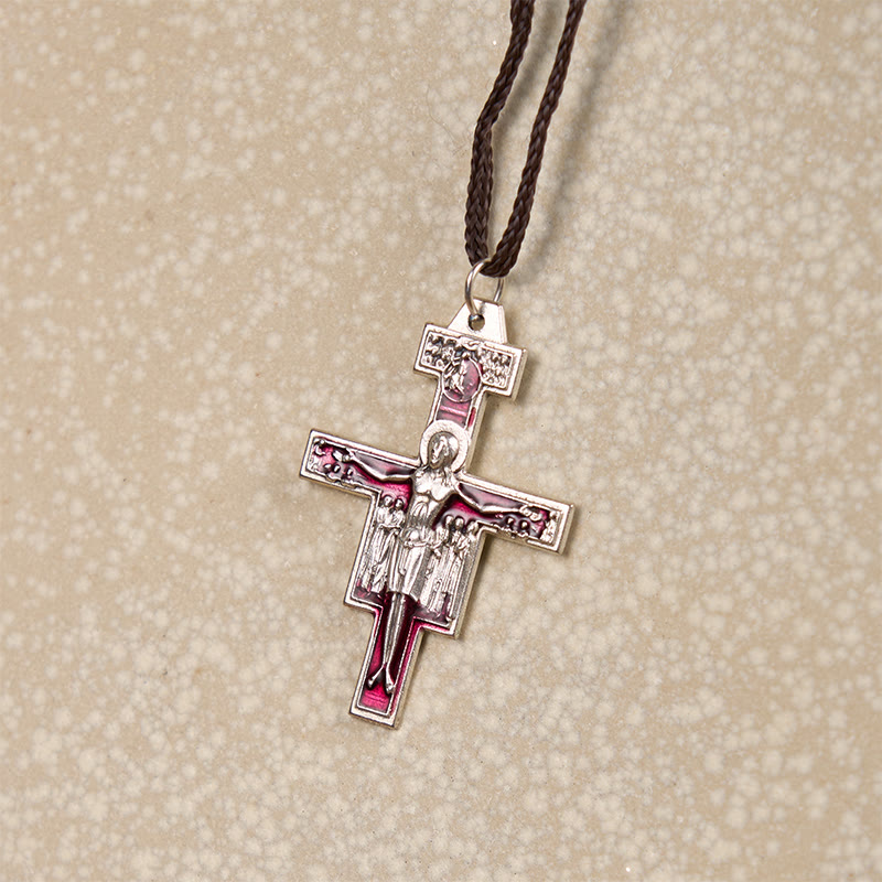 St. Francis San Damiano Cross Pendant Necklace | A Symbol of Faith and Peace
