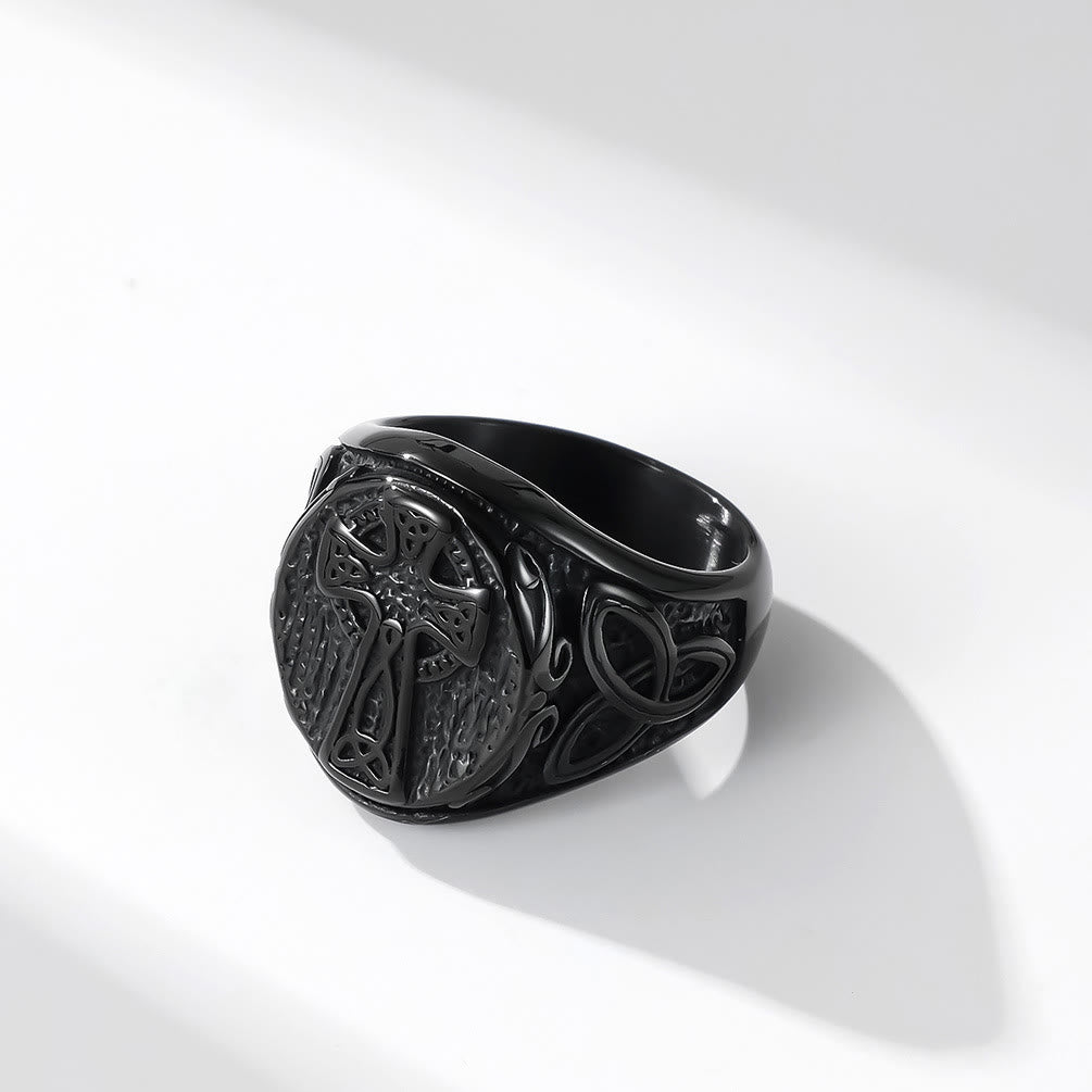 Eternal Faith Celtic Cross Ring - A Symbol of Timeless Devotion