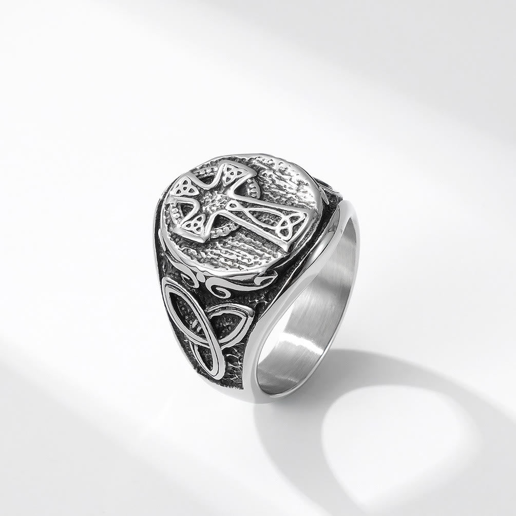 Eternal Faith Celtic Cross Ring - A Symbol of Timeless Devotion