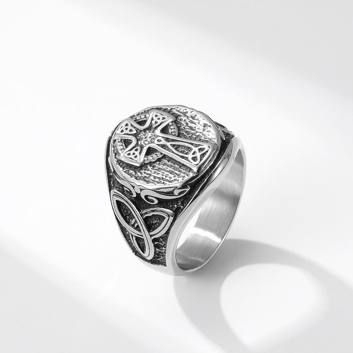 Eternal Faith Celtic Cross Ring - A Symbol of Timeless Devotion