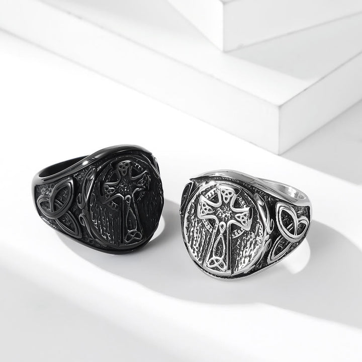 Eternal Faith Celtic Cross Ring - A Symbol of Timeless Devotion