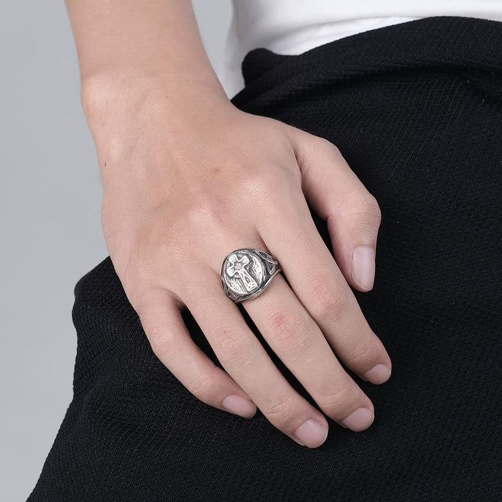 Eternal Faith Celtic Cross Ring - A Symbol of Timeless Devotion