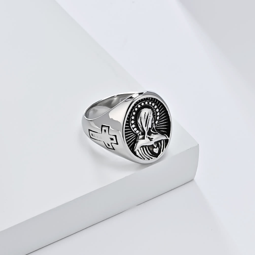 Divine Grace Blessed Virgin Mary Ring - A Tribute to Holy Love