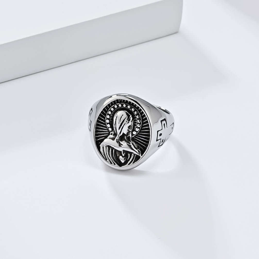 Divine Grace Blessed Virgin Mary Ring - A Tribute to Holy Love
