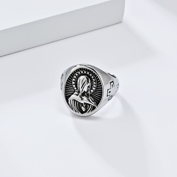 Divine Grace Blessed Virgin Mary Ring - A Tribute to Holy Love