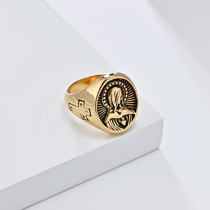 Divine Grace Blessed Virgin Mary Ring - A Tribute to Holy Love