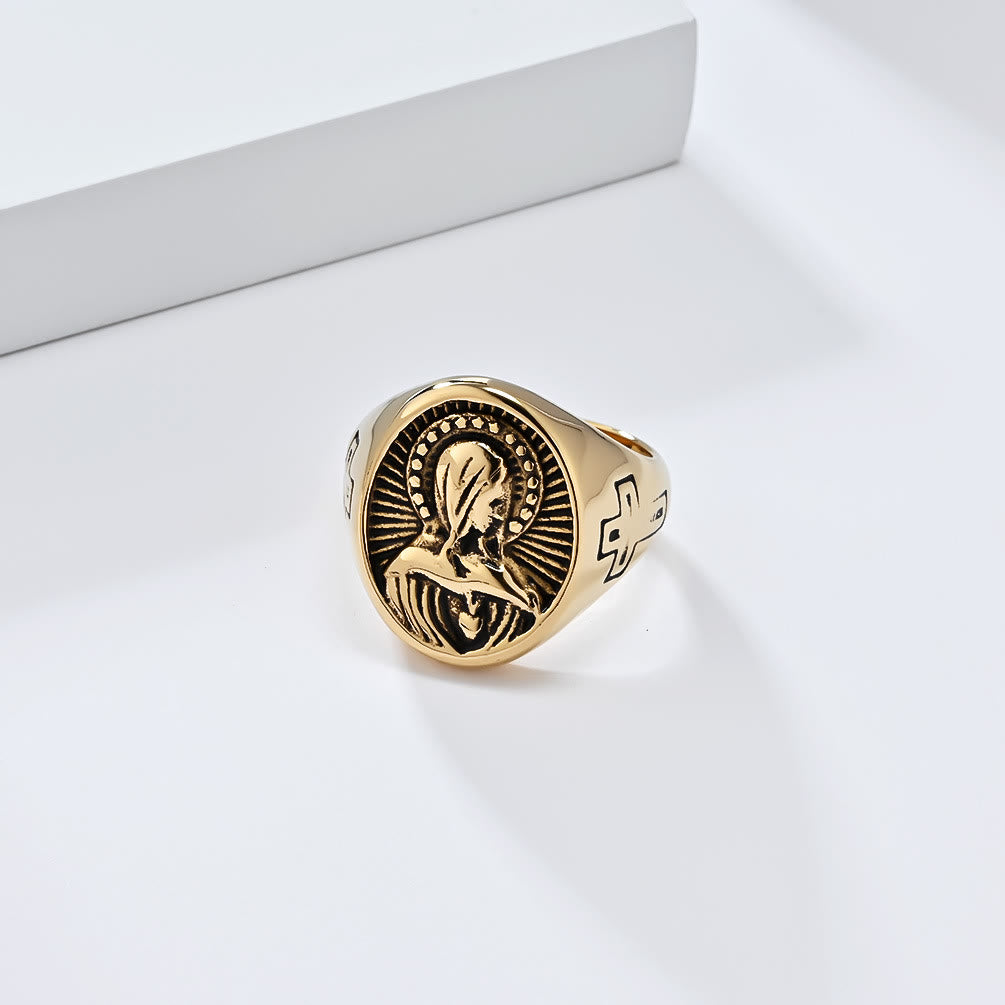 Divine Grace Blessed Virgin Mary Ring - A Tribute to Holy Love