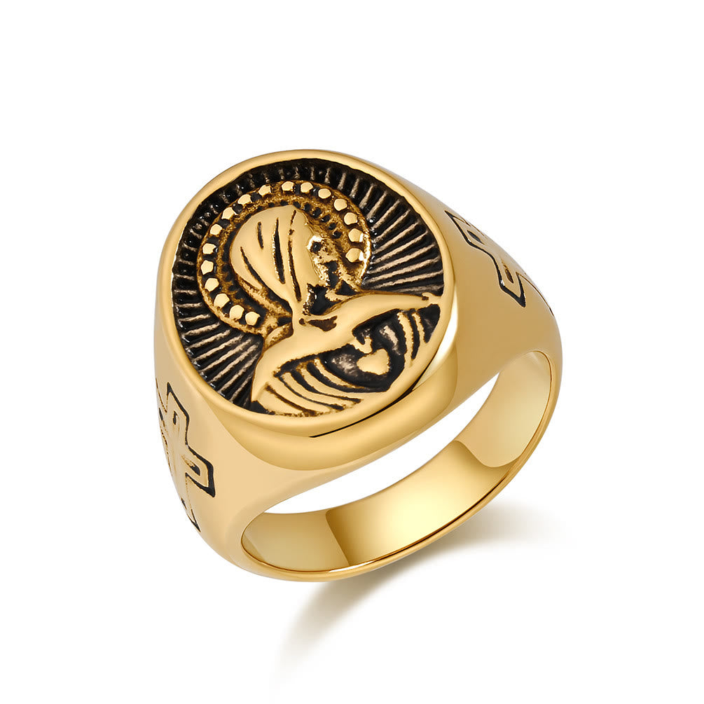 Divine Grace Blessed Virgin Mary Ring - A Tribute to Holy Love