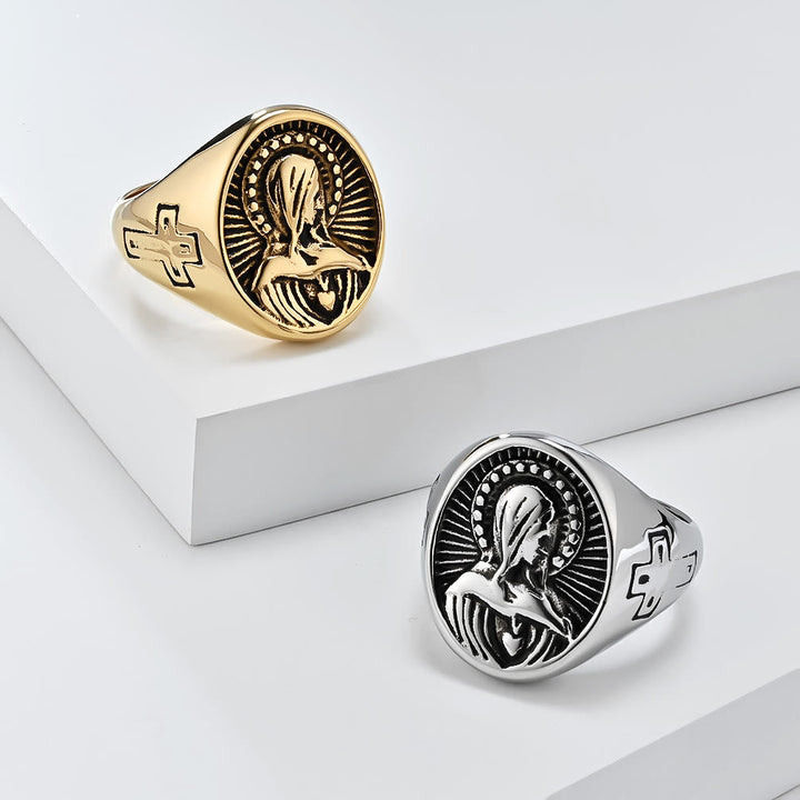 Divine Grace Blessed Virgin Mary Ring - A Tribute to Holy Love