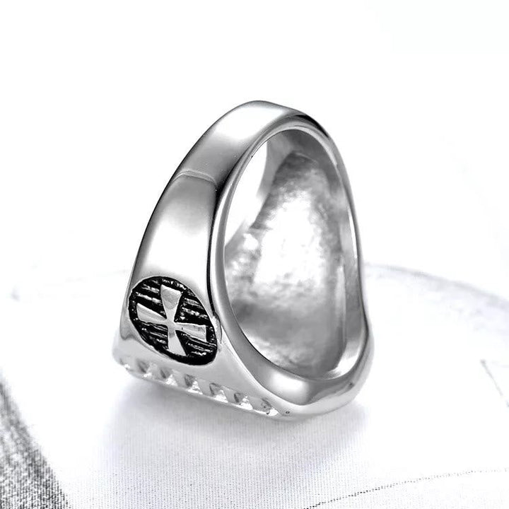 Templar Shield Cross Ring - A Sacred Emblem of Valor and Faith