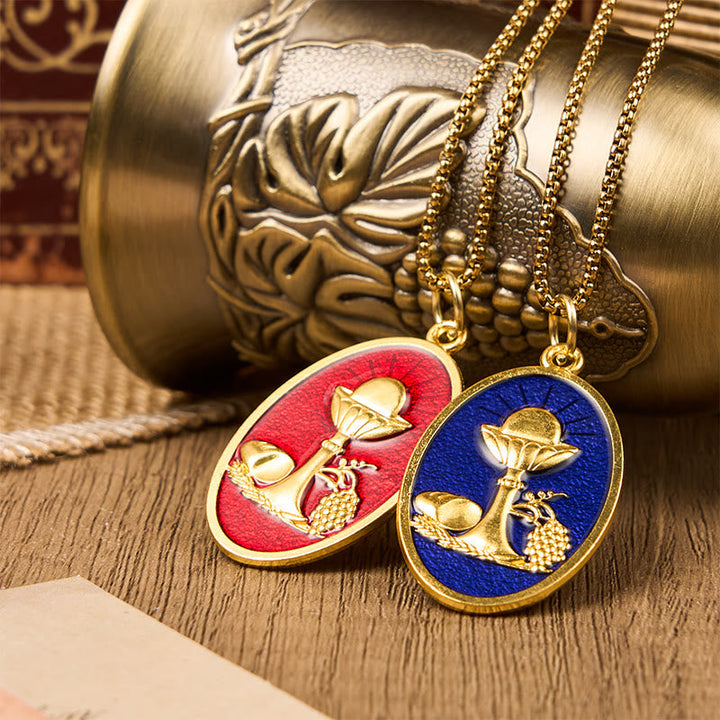 Red & Blue Eucharistic Chalice Necklace - Keep Your Faith Close