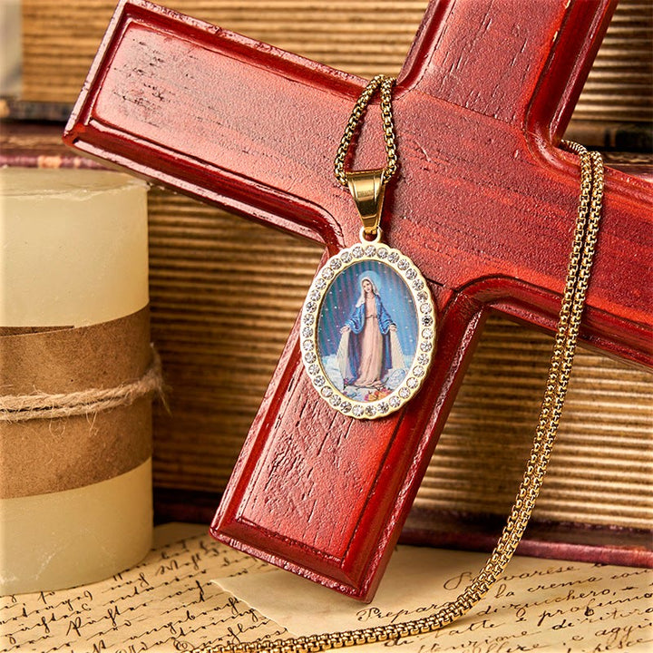 Divine Grace with the Miraculous Medal Necklace - A Testament to Faith