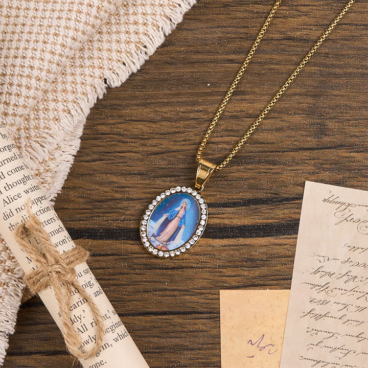 Divine Grace with the Miraculous Medal Necklace - A Testament to Faith
