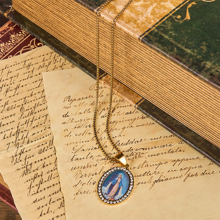 Divine Grace with the Miraculous Medal Necklace - A Testament to Faith