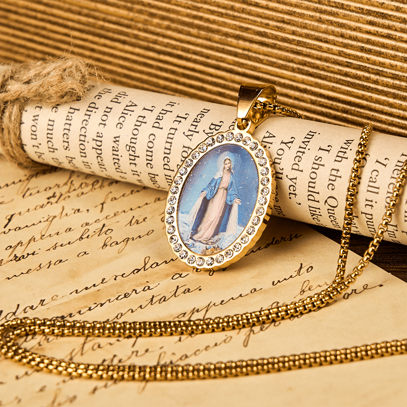 Divine Grace with the Miraculous Medal Necklace - A Testament to Faith