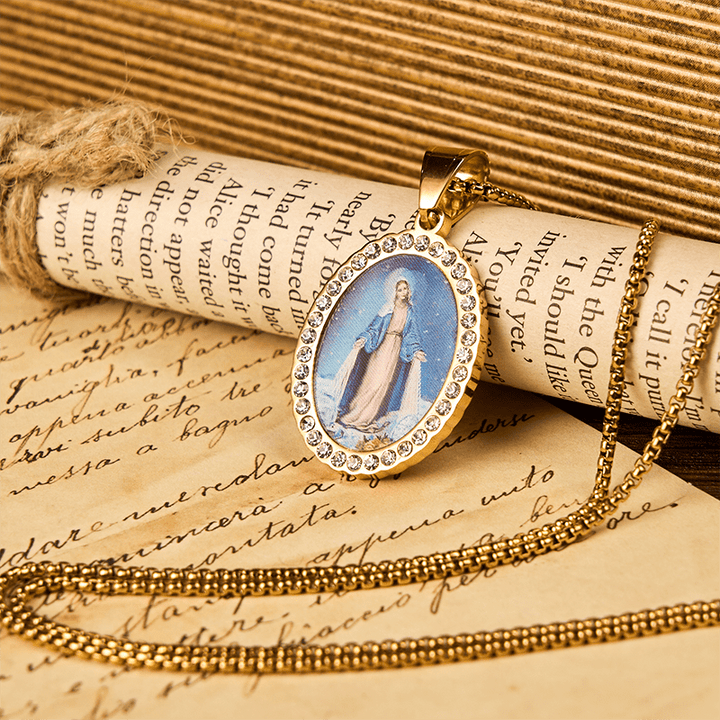 Divine Grace with the Miraculous Medal Necklace - A Testament to Faith