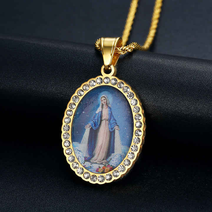 Divine Grace with the Miraculous Medal Necklace - A Testament to Faith