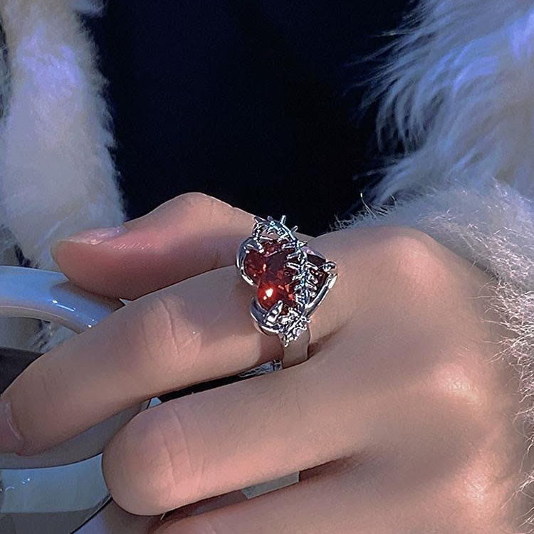 Divine Love & Thorns Ring: An Elegant Emblem of Spiritual Devotion