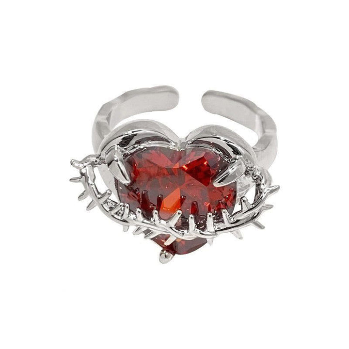 Divine Love & Thorns Ring: An Elegant Emblem of Spiritual Devotion