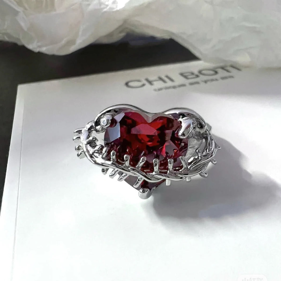 Divine Love & Thorns Ring: An Elegant Emblem of Spiritual Devotion