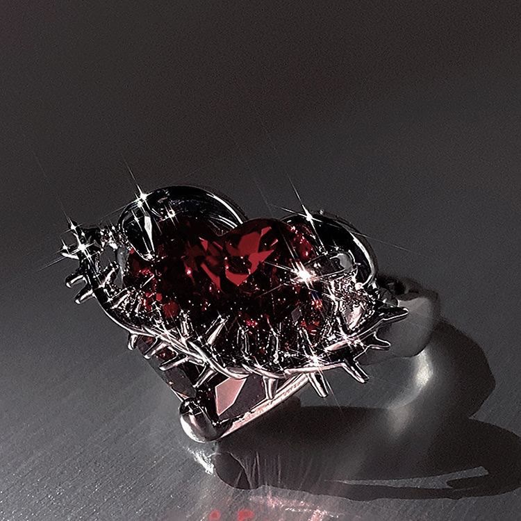 Divine Love & Thorns Ring: An Elegant Emblem of Spiritual Devotion