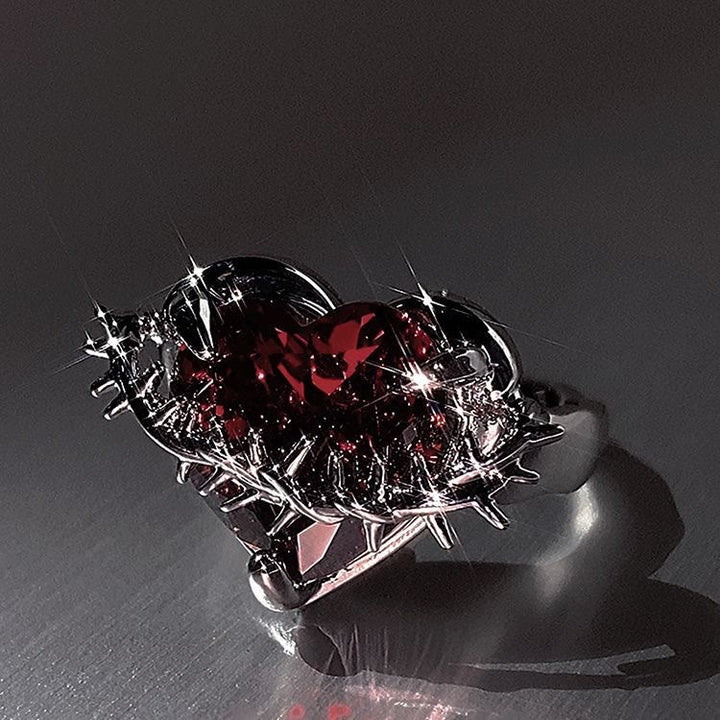 Divine Love & Thorns Ring: An Elegant Emblem of Spiritual Devotion