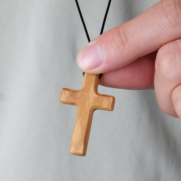Handmade Olive Wood Cross Necklace: A Symbol of Faith and Craftsmanship