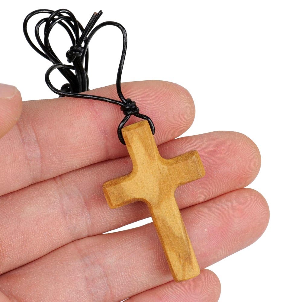 Handmade Olive Wood Cross Necklace: A Symbol of Faith and Craftsmanship