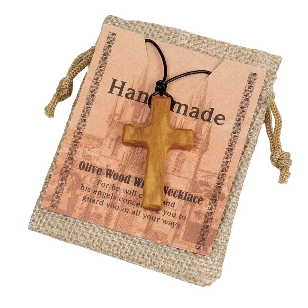Handmade Olive Wood Cross Necklace: A Symbol of Faith and Craftsmanship