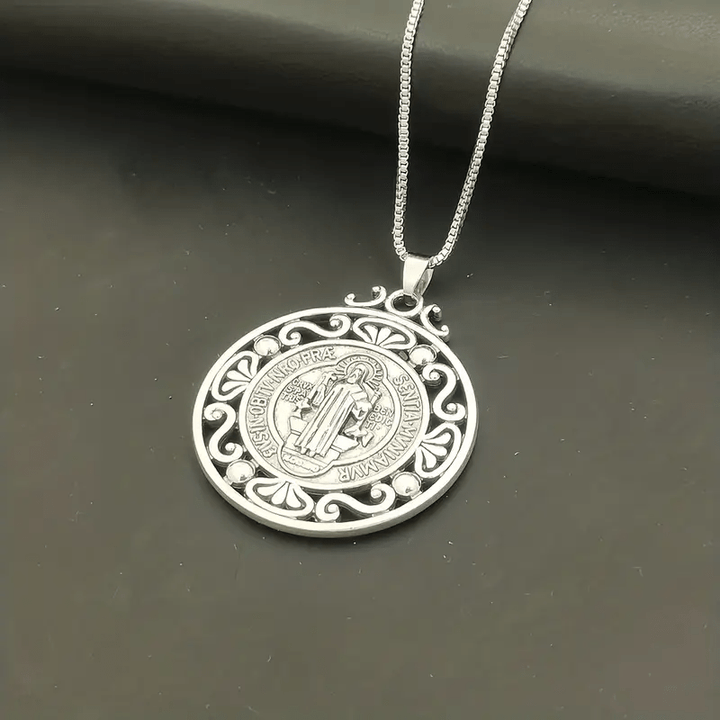 St. Benedict Medal Exquisite Crafted Necklace: A Symbol of Faith & Protection