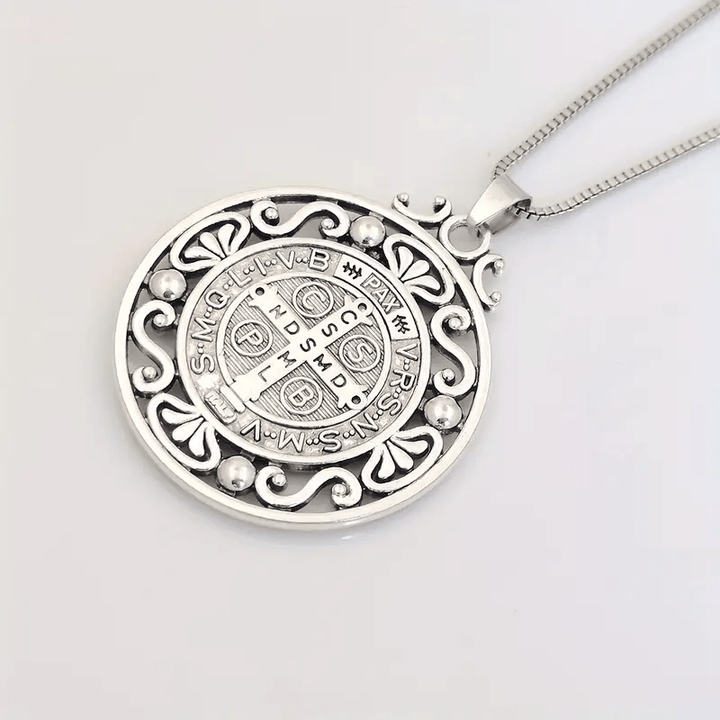 St. Benedict Medal Exquisite Crafted Necklace: A Symbol of Faith & Protection