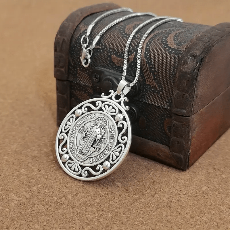 St. Benedict Medal Exquisite Crafted Necklace: A Symbol of Faith & Protection