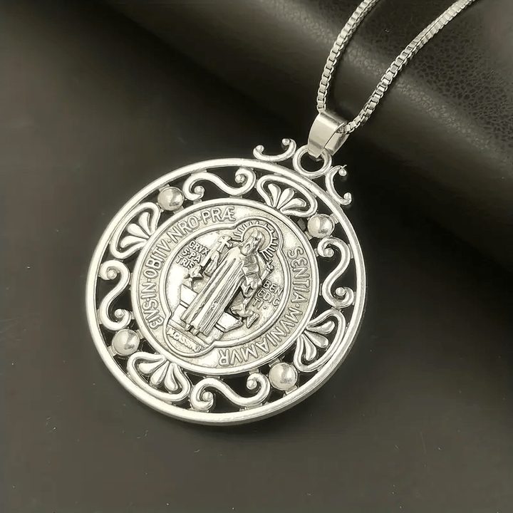 St. Benedict Medal Exquisite Crafted Necklace: A Symbol of Faith & Protection