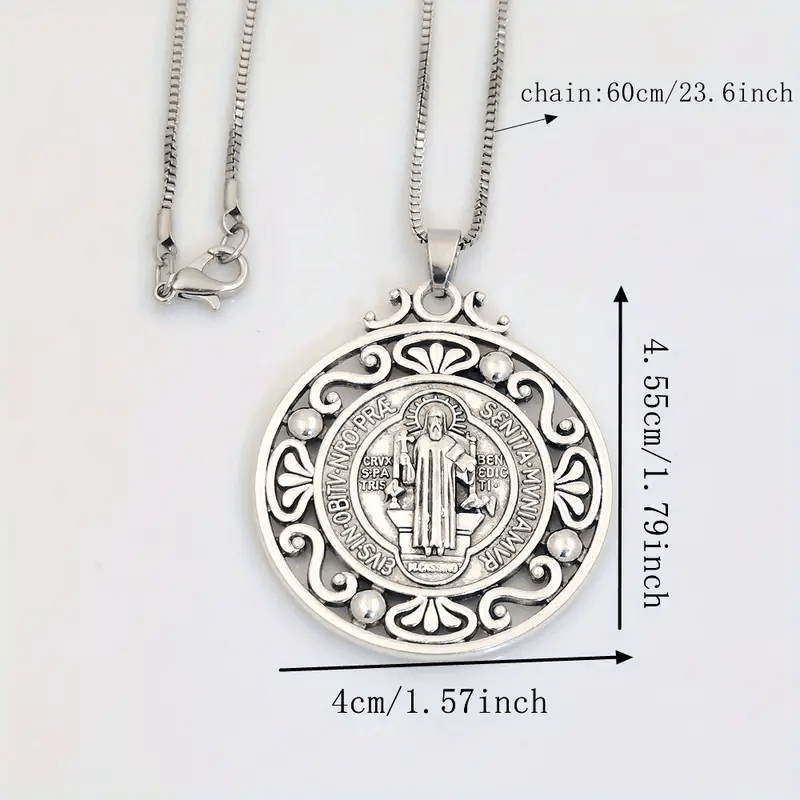 St. Benedict Medal Exquisite Crafted Necklace: A Symbol of Faith & Protection
