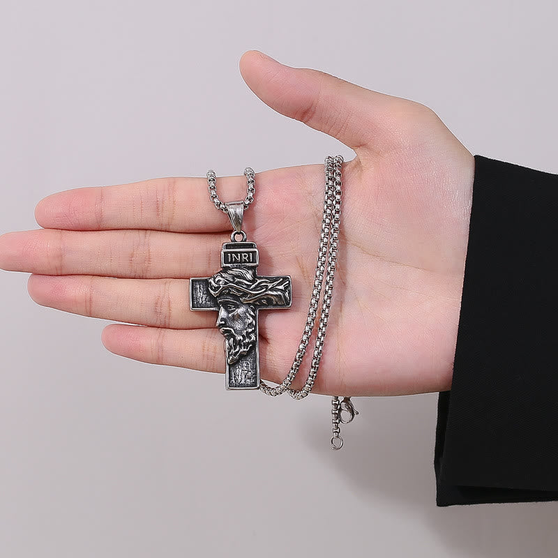 Jesus Crown of Thorns Icon Protection Necklace - Embodying the Sacrifice of Christ
