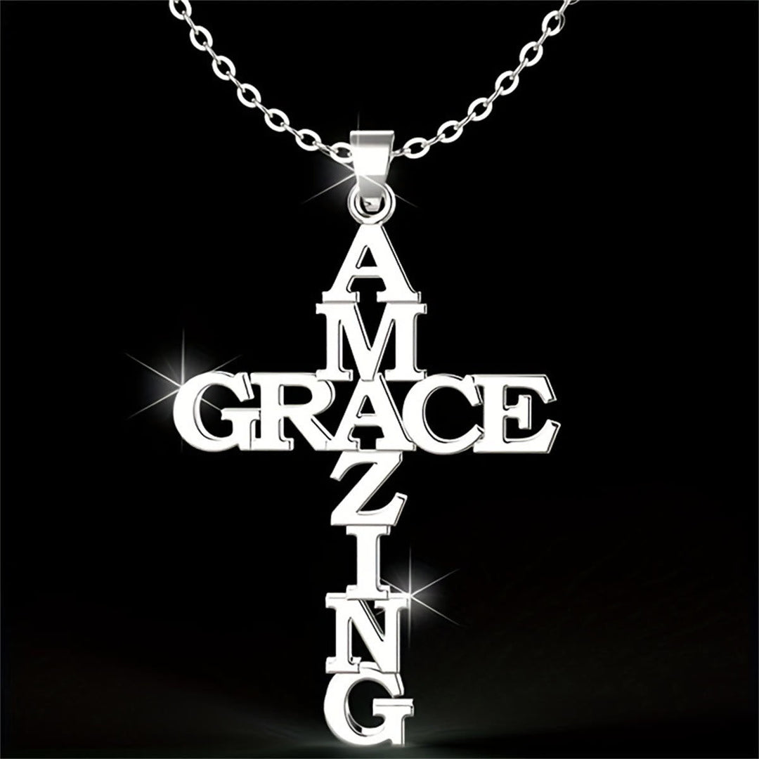 AMAZING GRACE Cross Necklace: A Testament of Divine Love